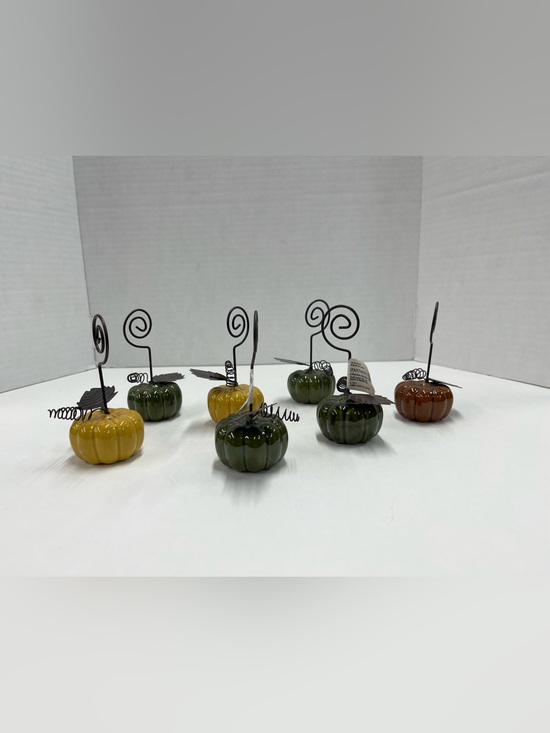 Department 56 Other - Department 56 place card holders (7) pumpkins